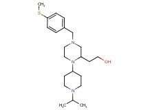 2-{1-(1-isopropyl-4-piperidinyl)-4-[4-(methylthio)benzyl]-2-piperazinyl}ethanol
