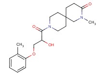 9-[2-hydroxy-3-(2-methylphenoxy)propanoyl]-2-methyl-2,9-diazaspiro[5.5]undecan-3-one
