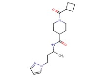 1-(cyclobutylcarbonyl)-N-[1-methyl-3-(1H-pyrazol-1-yl)propyl]-4-piperidinecarboxamide
