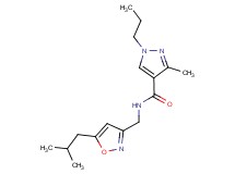 N-[(5-isobutyl-3-isoxazolyl)methyl]-3-methyl-1-propyl-1H-pyrazole-4-carboxamide