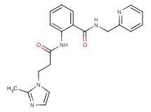 2-{[3-(2-methyl-1H-imidazol-1-yl)propanoyl]amino}-N-(pyridin-2-ylmethyl)benzamide