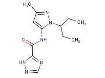 N-[1-(1-ethylpropyl)-3-methyl-1H-pyrazol-5-yl]-1H-1,2,4-triazole-5-carboxamide