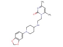 1-(2-{[1-(1,3-benzodioxol-5-yl)piperidin-4-yl]amino}ethyl)-4,6-dimethylpyrimidin-2(1H)-one