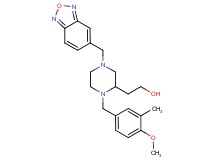 2-[4-(2,1,3-benzoxadiazol-5-ylmethyl)-1-(4-methoxy-3-methylbenzyl)-2-piperazinyl]ethanol