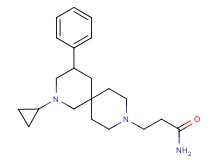 3-(2-cyclopropyl-4-phenyl-2,9-diazaspiro[5.5]undec-9-yl)propanamide
