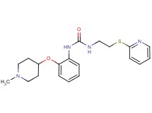 N-{2-[(1-methylpiperidin-4-yl)oxy]phenyl}-N'-[2-(pyridin-2-ylthio)ethyl]urea