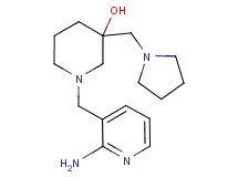 1-[(2-aminopyridin-3-yl)methyl]-3-(pyrrolidin-1-ylmethyl)piperidin-3-ol