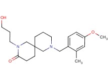 2-(3-hydroxypropyl)-8-(4-methoxy-2-methylbenzyl)-2,8-diazaspiro[5.5]undecan-3-one