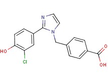 4-{[2-(3-chloro-4-hydroxyphenyl)-1H-imidazol-1-yl]methyl}benzoic acid