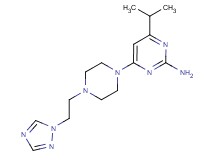 4-isopropyl-6-{4-[2-(1H-1,2,4-triazol-1-yl)ethyl]piperazin-1-yl}pyrimidin-2-amine