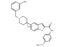 5-[4-hydroxy-1-(3-methylbenzyl)-4-piperidinyl]-N-(4-methoxyphenyl)-1-benzofuran-2-carboxamide