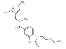 N-[(1,3-dimethyl-1H-pyrazol-4-yl)methyl]-1-(2-ethoxyethyl)-N-methyl-2-oxo-2,3-dihydro-1H-benzimidazole-5-carboxamide