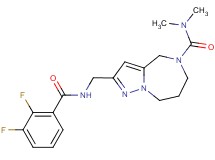 2-{[(2,3-difluorobenzoyl)amino]methyl}-N,N-dimethyl-7,8-dihydro-4H-pyrazolo[1,5-a][1,4]diazepine-5(6H)-carboxamide