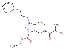 ethyl 5-isobutyryl-1-(3-phenylpropyl)-4,5,6,7-tetrahydro-1H-pyrazolo[4,3-c]pyridine-3-carboxylate