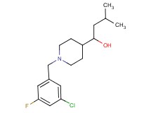 1-[1-(3-chloro-5-fluorobenzyl)-4-piperidinyl]-3-methyl-1-butanol