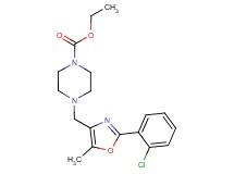 ethyl 4-{[2-(2-chlorophenyl)-5-methyl-1,3-oxazol-4-yl]methyl}piperazine-1-carboxylate