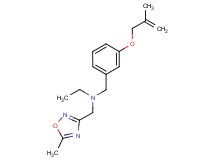 N-[(5-methyl-1,2,4-oxadiazol-3-yl)methyl]-N-{3-[(2-methylprop-2-en-1-yl)oxy]benzyl}ethanamine