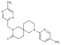 2-[(5-methyl-2-pyrazinyl)methyl]-8-(5-methyl-2-pyridinyl)-2,8-diazaspiro[5.5]undecan-3-one