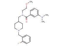 3-(dimethylamino)-N-{[1-(2-fluorobenzyl)-4-piperidinyl]methyl}-N-(2-methoxyethyl)benzamide