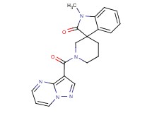 1-methyl-1'-(pyrazolo[1,5-a]pyrimidin-3-ylcarbonyl)spiro[indole-3,3'-piperidin]-2(1H)-one
