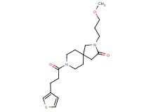 2-(3-methoxypropyl)-8-[3-(3-thienyl)propanoyl]-2,8-diazaspiro[4.5]decan-3-one