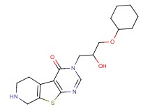 3-[3-(cyclohexyloxy)-2-hydroxypropyl]-5,6,7,8-tetrahydropyrido[4',3':4,5]thieno[2,3-d]pyrimidin-4(3H)-one hydrochloride