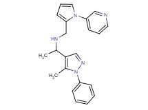 1-(5-methyl-1-phenyl-1H-pyrazol-4-yl)-N-{[1-(3-pyridinyl)-1H-pyrrol-2-yl]methyl}ethanamine