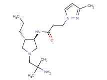 N-[rel-(3R,4S)-1-(2-amino-2-methylpropyl)-4-propyl-3-pyrrolidinyl]-3-(3-methyl-1H-pyrazol-1-yl)propanamide dihydrochloride