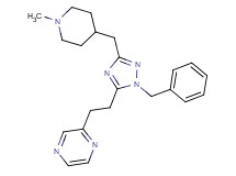 2-(2-{1-benzyl-3-[(1-methylpiperidin-4-yl)methyl]-1H-1,2,4-triazol-5-yl}ethyl)pyrazine