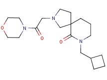 7-(cyclobutylmethyl)-2-[2-(4-morpholinyl)-2-oxoethyl]-2,7-diazaspiro[4.5]decan-6-one