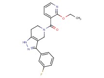 5-[(2-ethoxypyridin-3-yl)carbonyl]-3-(3-fluorophenyl)-4,5,6,7-tetrahydro-1H-pyrazolo[4,3-c]pyridine