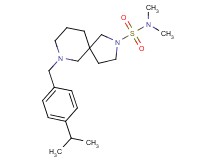 7-(4-isopropylbenzyl)-N,N-dimethyl-2,7-diazaspiro[4.5]decane-2-sulfonamide