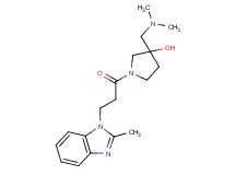 3-[(dimethylamino)methyl]-1-[3-(2-methyl-1H-benzimidazol-1-yl)propanoyl]-3-pyrrolidinol