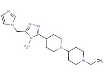 1'-ethyl-4-[5-(1H-imidazol-1-ylmethyl)-4-methyl-4H-1,2,4-triazol-3-yl]-1,4'-bipiperidine