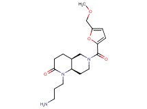rel-(4aS,8aR)-1-(3-aminopropyl)-6-[5-(methoxymethyl)-2-furoyl]octahydro-1,6-naphthyridin-2(1H)-one hydrochloride
