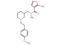 N-({1-[2-(4-methoxyphenyl)ethyl]-3-piperidinyl}methyl)-N,2-dimethyl-3-furamide