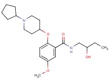 2-[(1-cyclopentyl-4-piperidinyl)oxy]-N-(2-hydroxybutyl)-5-methoxybenzamide