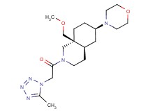 (4aR*,6R*,8aS*)-8a-(methoxymethyl)-2-[(5-methyl-1H-tetrazol-1-yl)acetyl]-6-(4-morpholinyl)decahydroisoquinoline
