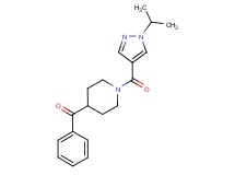 {1-[(1-isopropyl-1H-pyrazol-4-yl)carbonyl]-4-piperidinyl}(phenyl)methanone