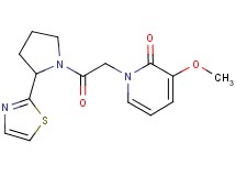 3-methoxy-1-{2-oxo-2-[2-(1,3-thiazol-2-yl)pyrrolidin-1-yl]ethyl}pyridin-2(1H)-one