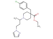 ethyl 4-(4-chlorobenzyl)-1-[1-methyl-3-(1H-pyrazol-1-yl)propyl]-4-piperidinecarboxylate