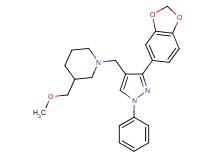 1-{[3-(1,3-benzodioxol-5-yl)-1-phenyl-1H-pyrazol-4-yl]methyl}-3-(methoxymethyl)piperidine