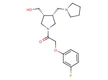 [(3R*,4R*)-1-[(3-fluorophenoxy)acetyl]-4-(1-pyrrolidinylmethyl)-3-pyrrolidinyl]methanol