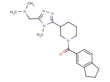 ({5-[1-(2,3-dihydro-1H-inden-5-ylcarbonyl)piperidin-3-yl]-4-methyl-4H-1,2,4-triazol-3-yl}methyl)dimethylamine