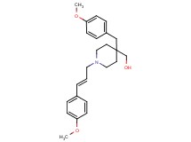 {4-(4-methoxybenzyl)-1-[(2E)-3-(4-methoxyphenyl)-2-propen-1-yl]-4-piperidinyl}methanol