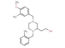 2-[4-(4-methoxy-3-methylbenzyl)-1-(2-methylbenzyl)-2-piperazinyl]ethanol