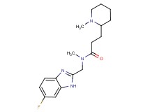N-[(6-fluoro-1H-benzimidazol-2-yl)methyl]-N-methyl-3-(1-methyl-2-piperidinyl)propanamide