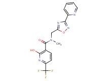 2-hydroxy-N-methyl-N-{[3-(2-pyridinyl)-1,2,4-oxadiazol-5-yl]methyl}-6-(trifluoromethyl)nicotinamide