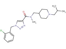 1-(2-chlorobenzyl)-N-[(1-isobutyl-4-piperidinyl)methyl]-N-methyl-1H-1,2,3-triazole-4-carboxamide