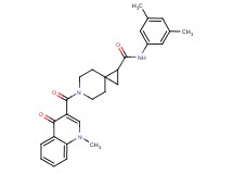 N-(3,5-dimethylphenyl)-6-[(1-methyl-4-oxo-1,4-dihydro-3-quinolinyl)carbonyl]-6-azaspiro[2.5]octane-1-carboxamide